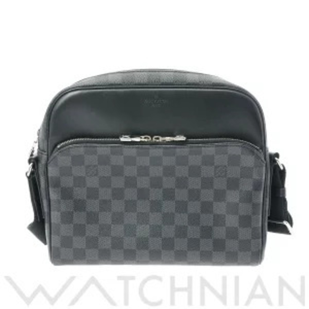 Louis Vuitton Dayton Damier Graphite Black Canvas Shoulder Bag
